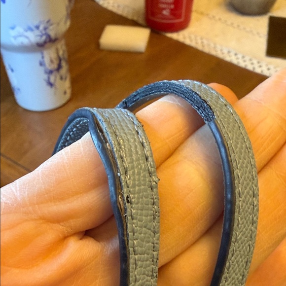 Coach Light Blue Leather Tote Bag with Silk Scarf - Picture 5 of 10